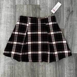 Copper Key Dilliards Check Skirt Size Small NWT